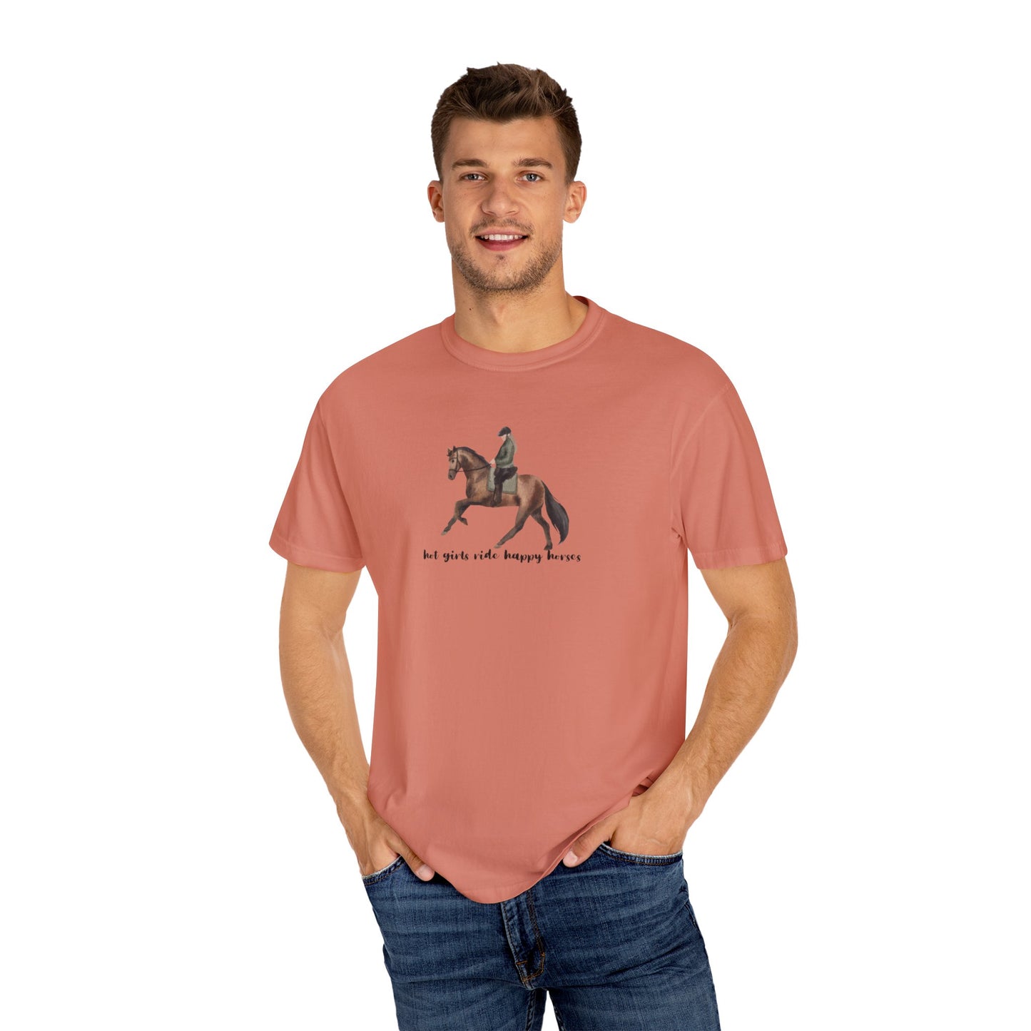 Hot Girls Ride Happy Horses (Dressage) T-shirt