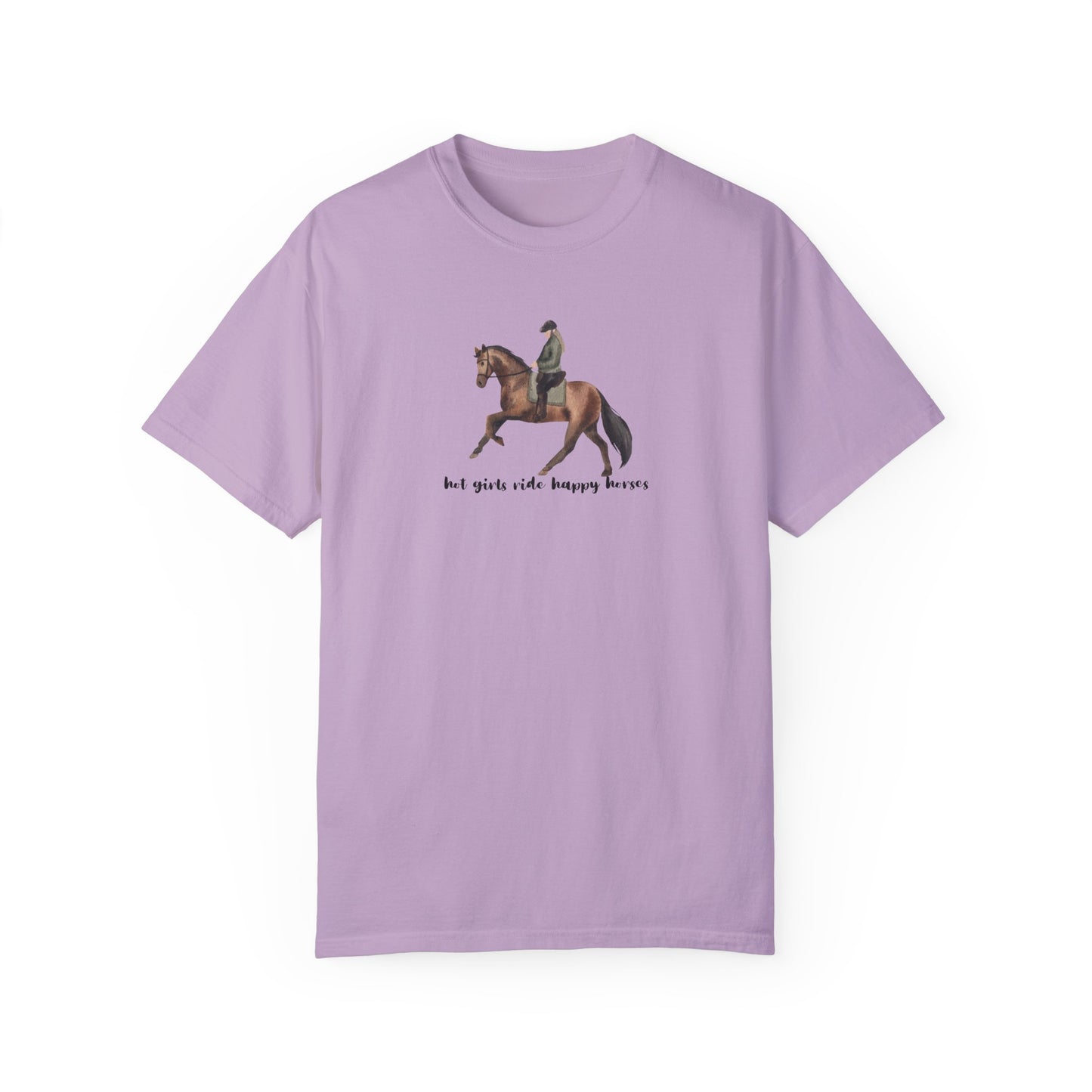 Hot Girls Ride Happy Horses (Dressage) T-shirt