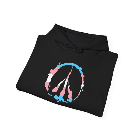 Trans Pride Barefoot Hof Peace Sign Hoodie