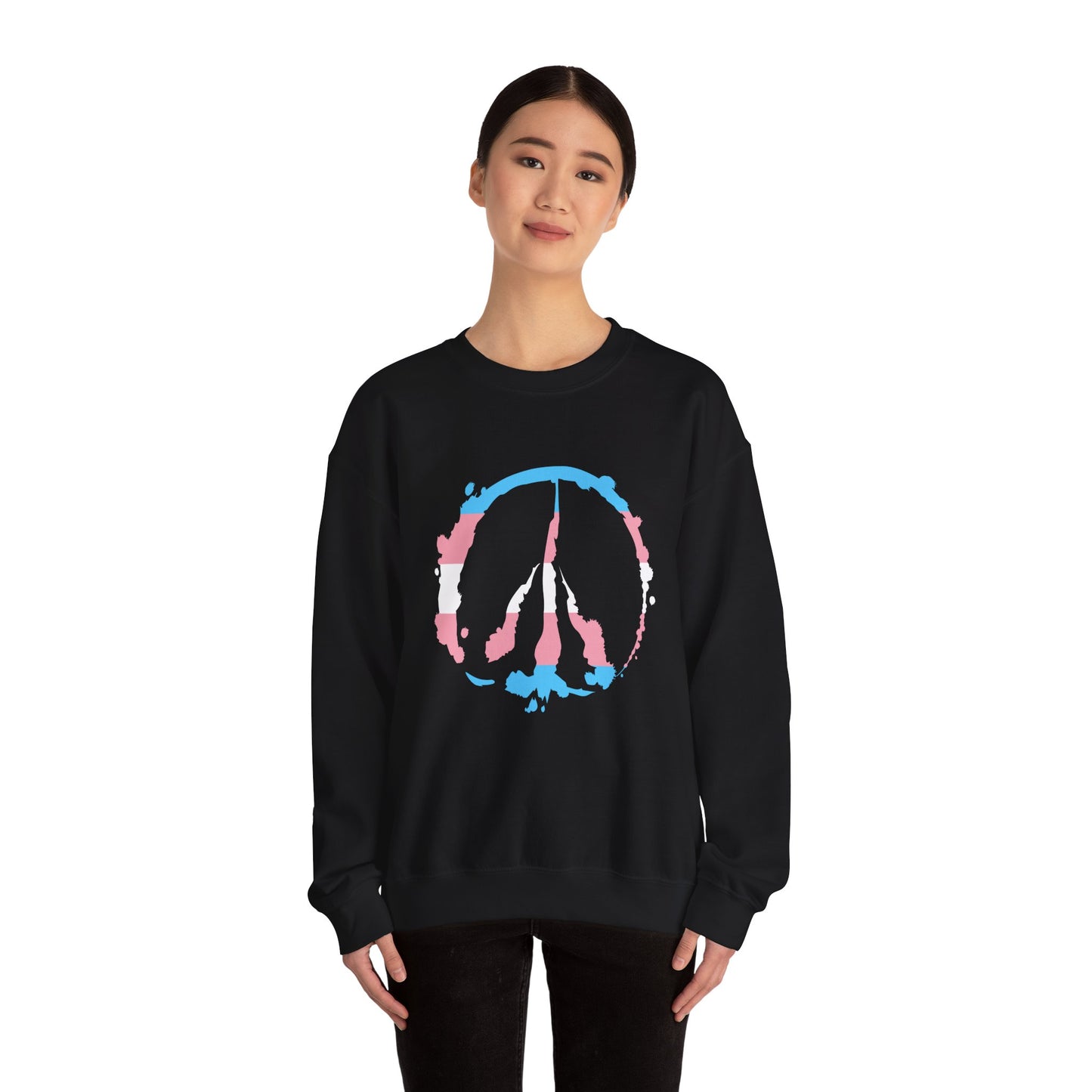 Barefoot Hoof Peace Sign: Trans Pride