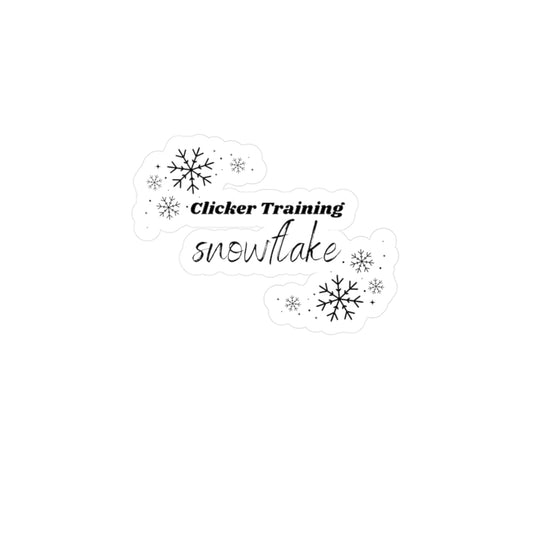 Clicker Training Snowflake Decal