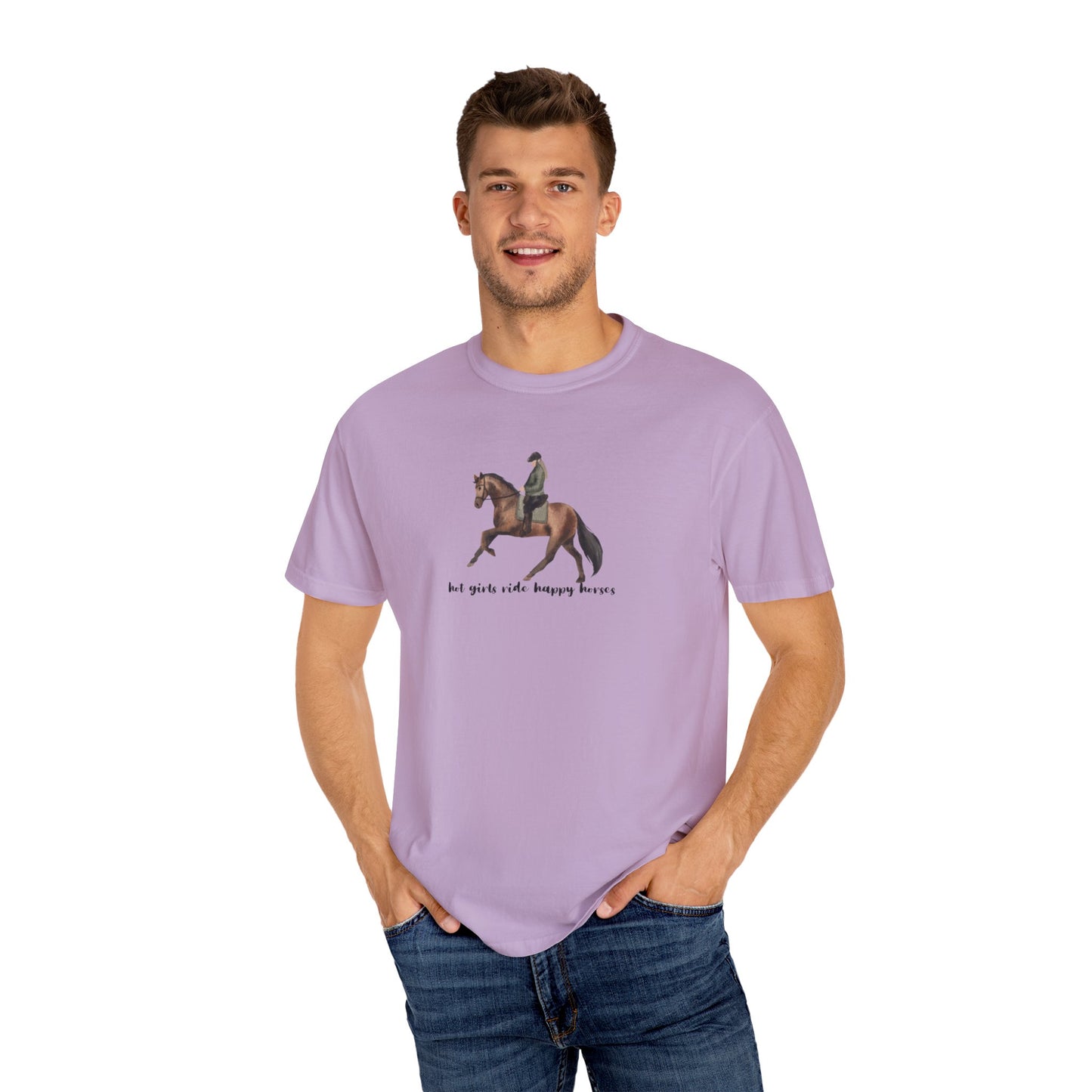 Hot Girls Ride Happy Horses (Dressage) T-shirt