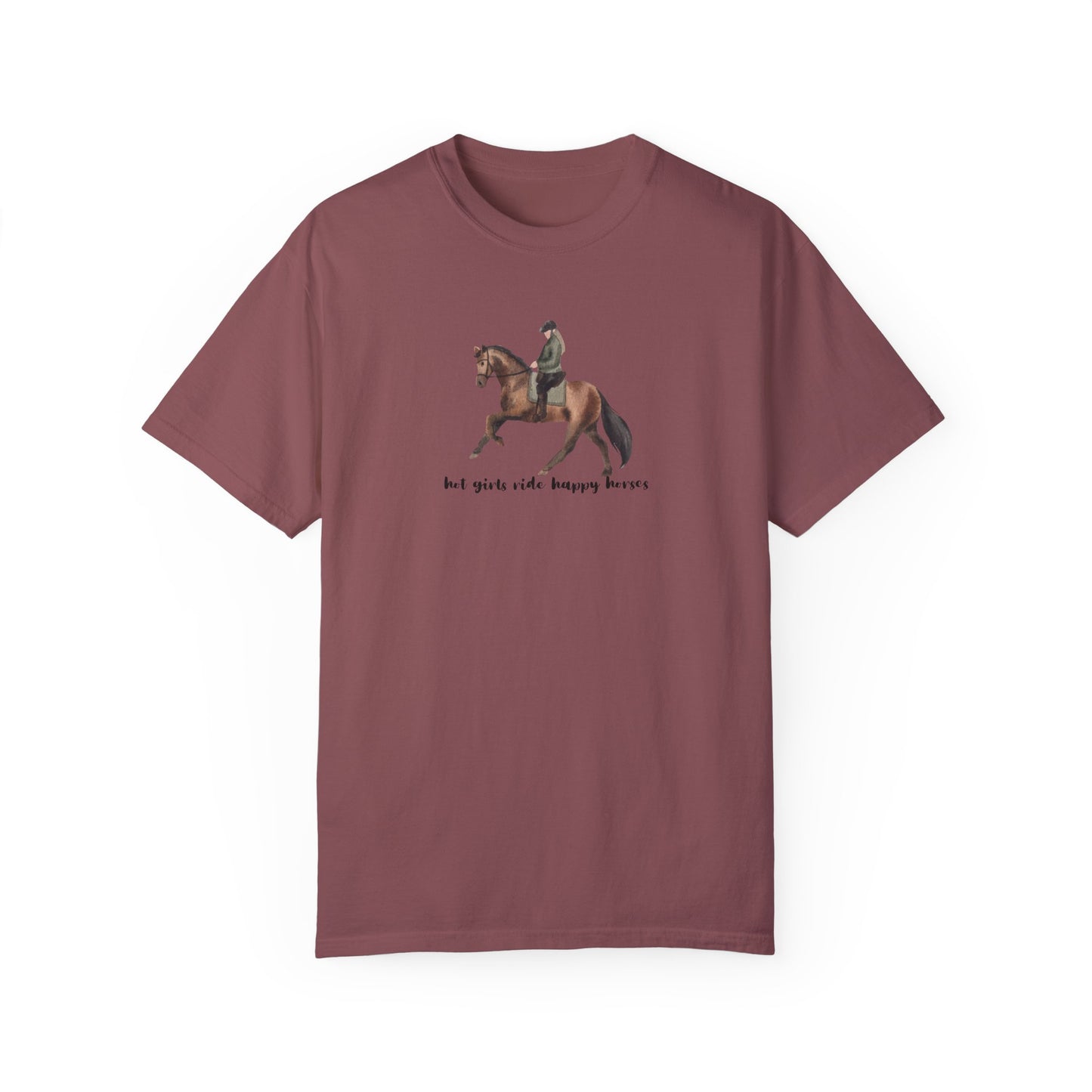 Hot Girls Ride Happy Horses (Dressage) T-shirt