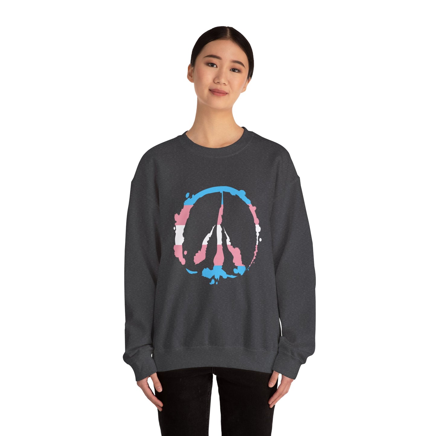Barefoot Hoof Peace Sign: Trans Pride