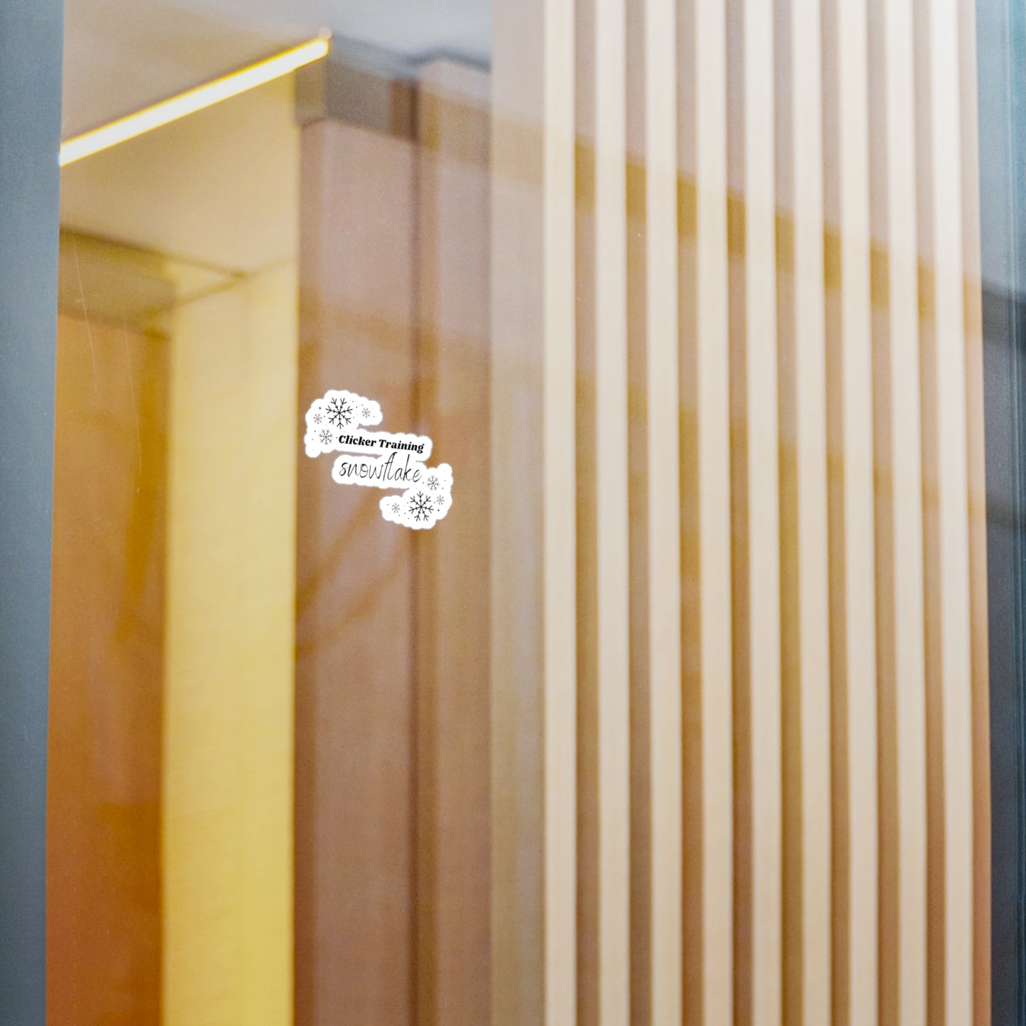 Clicker Training Snowflake Decal