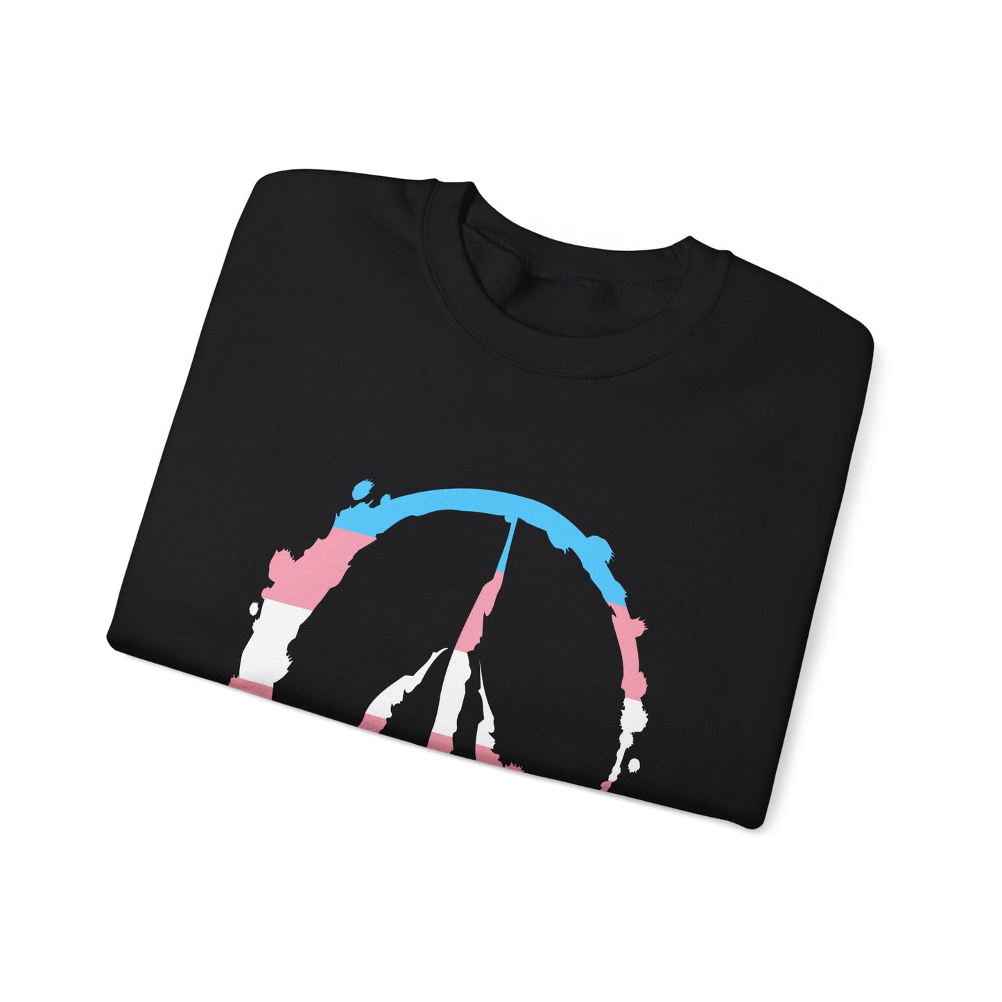 Barefoot Hoof Peace Sign: Trans Pride