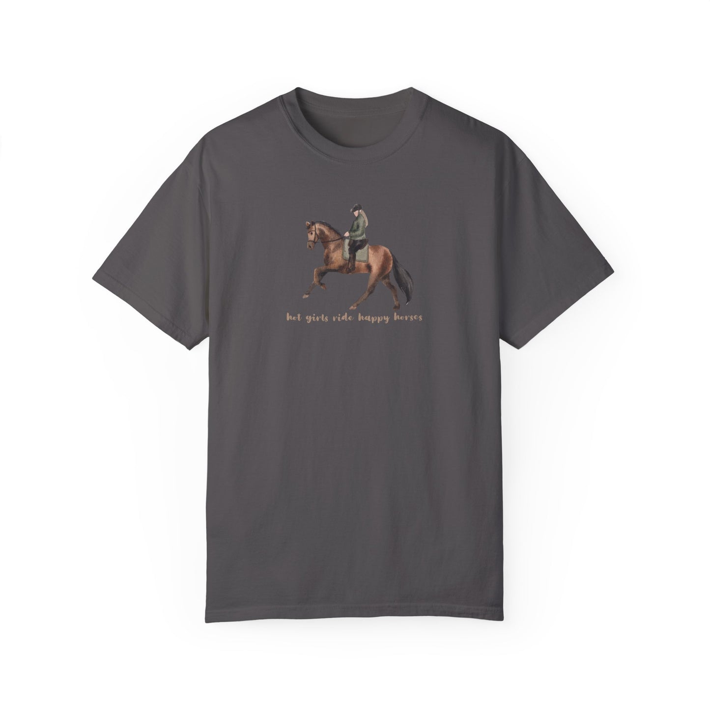 Hot Girls Ride Happy Horses (Dressage) T-shirt