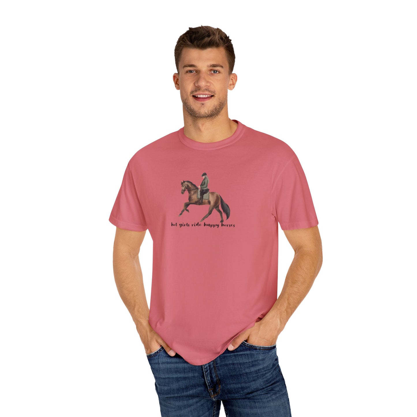 Hot Girls Ride Happy Horses (Dressage) T-shirt