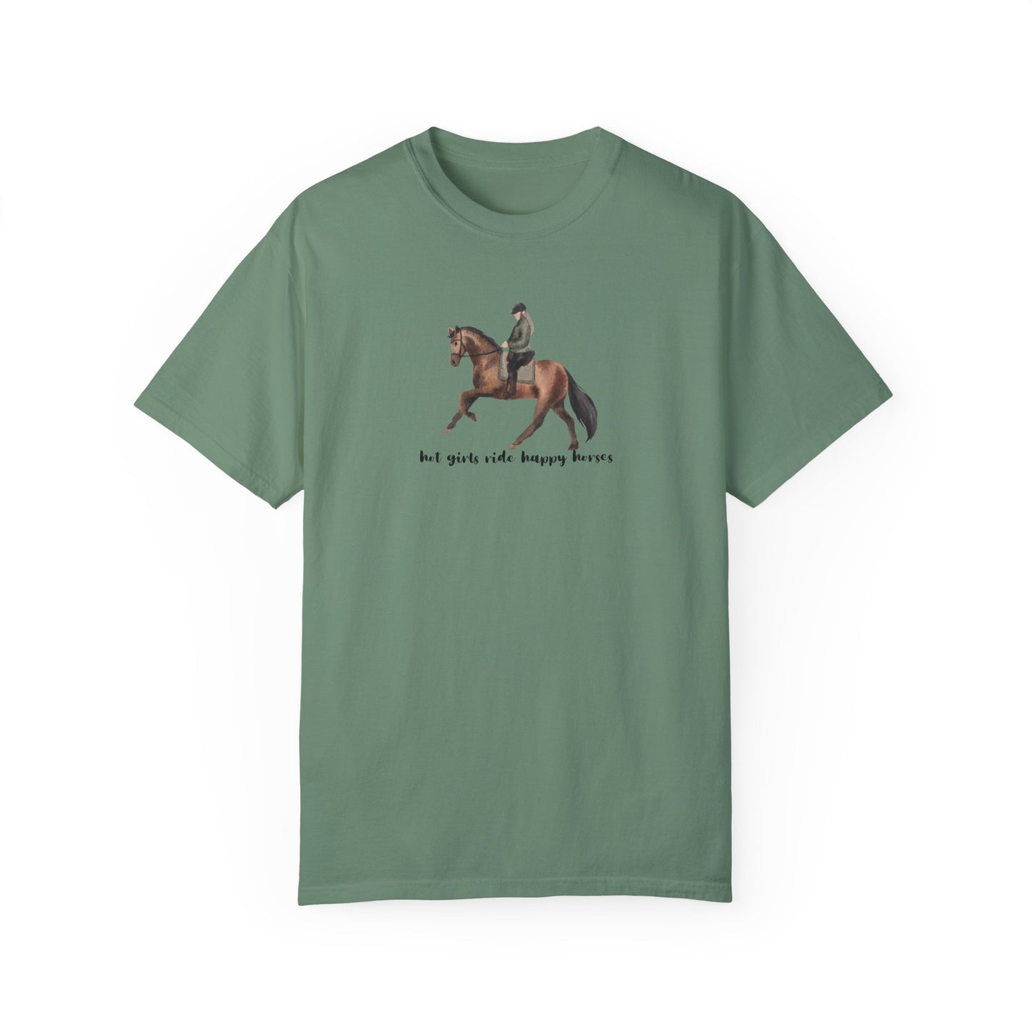 Hot Girls Ride Happy Horses (Dressage) T-shirt
