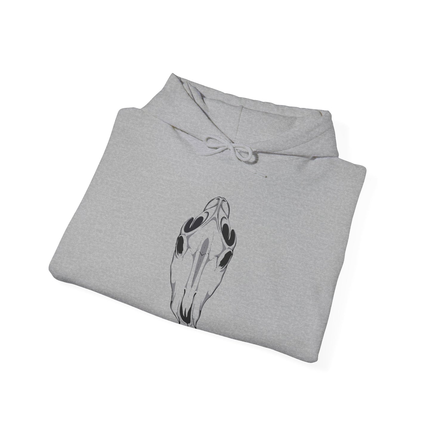 Spooky Horse Skull Hooded Sweatshirt