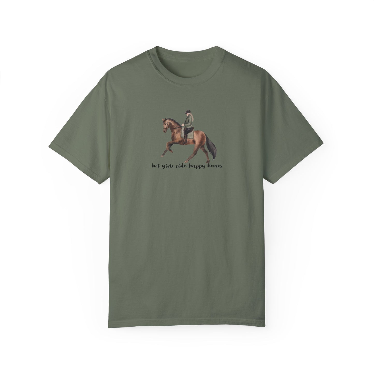 Hot Girls Ride Happy Horses (Dressage) T-shirt