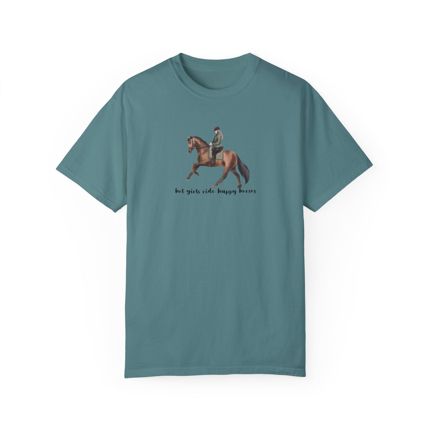 Hot Girls Ride Happy Horses (Dressage) T-shirt