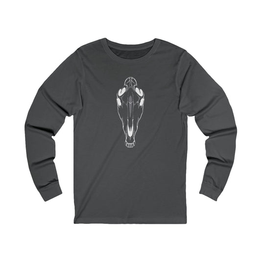 Spooky Horse Skull Long Sleeve Tee