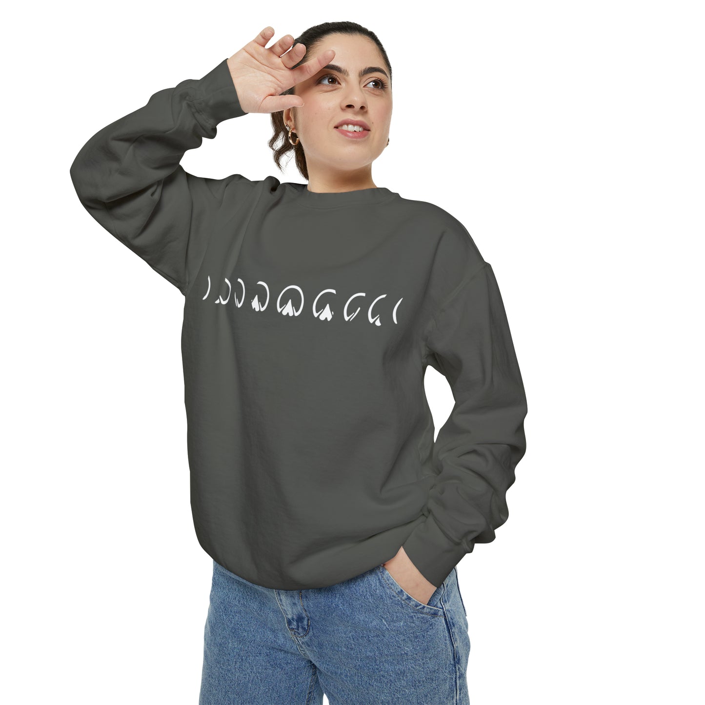 Hoof Moon Phases Garment-Dyed Sweatshirt