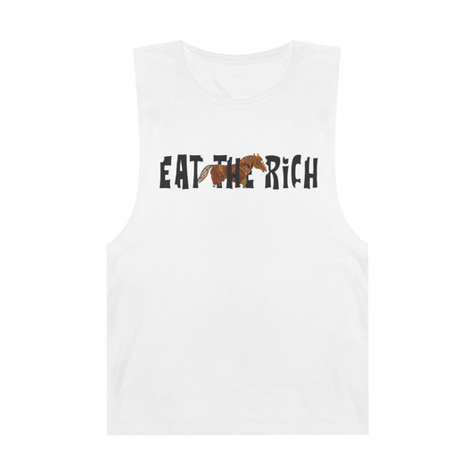 Eat The Rich Unisex Barnard Tank Top