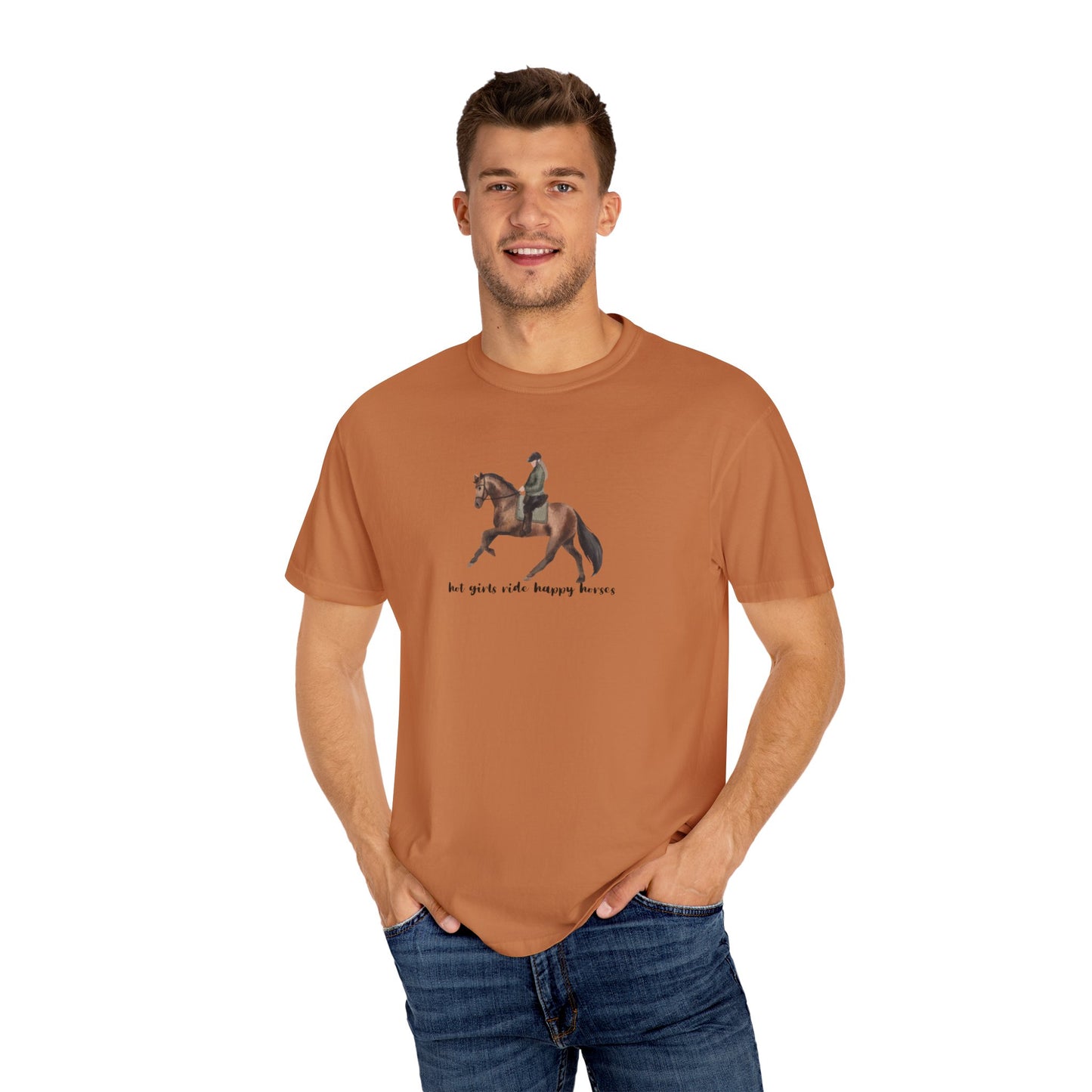 Hot Girls Ride Happy Horses (Dressage) T-shirt