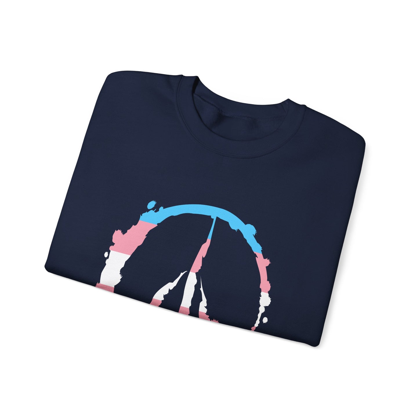 Barefoot Hoof Peace Sign: Trans Pride