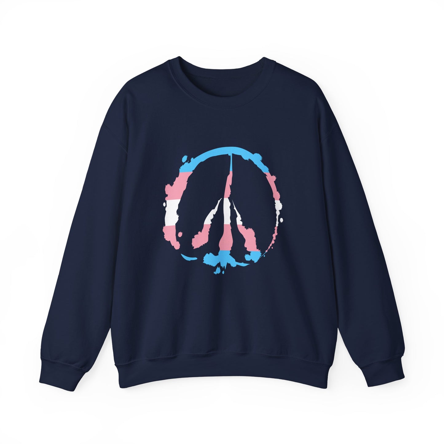 Barefoot Hoof Peace Sign: Trans Pride