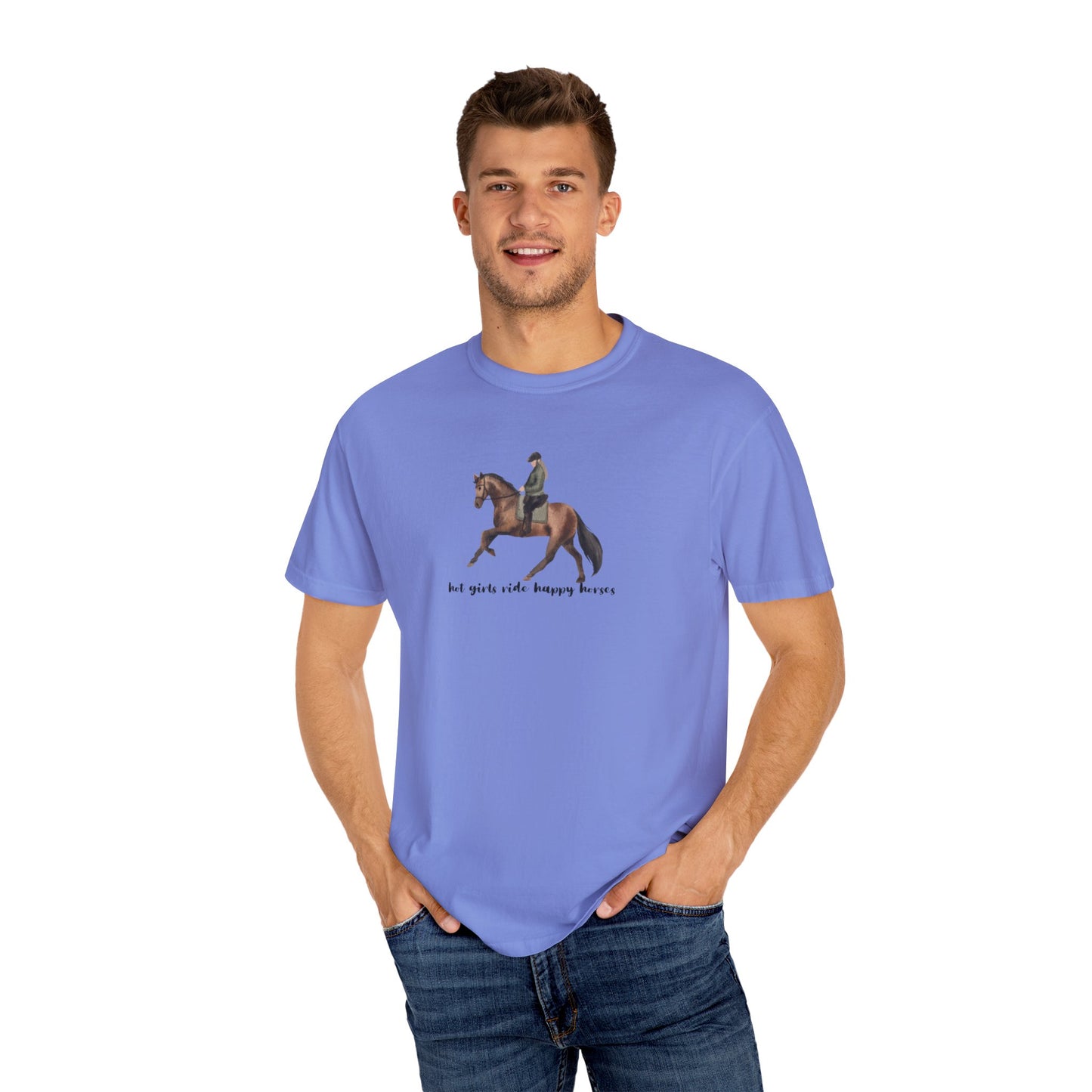 Hot Girls Ride Happy Horses (Dressage) T-shirt