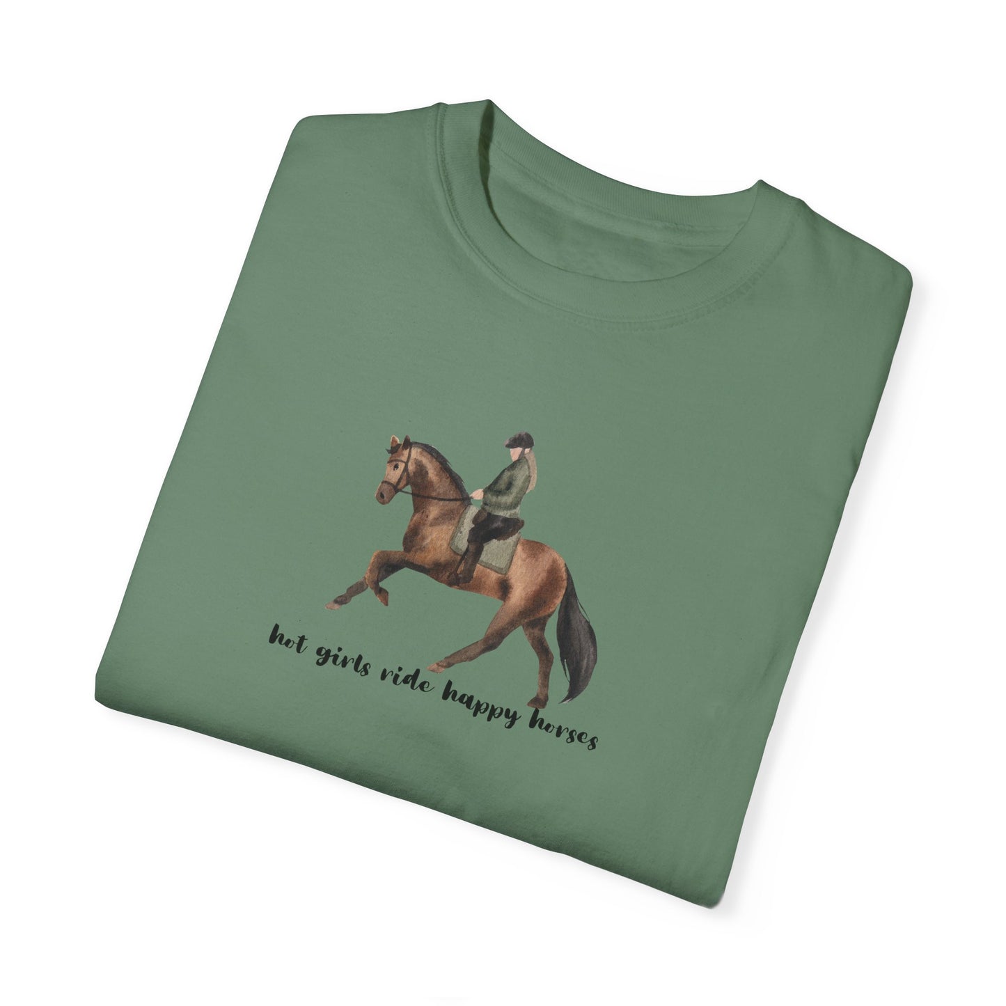 Hot Girls Ride Happy Horses (Dressage) T-shirt
