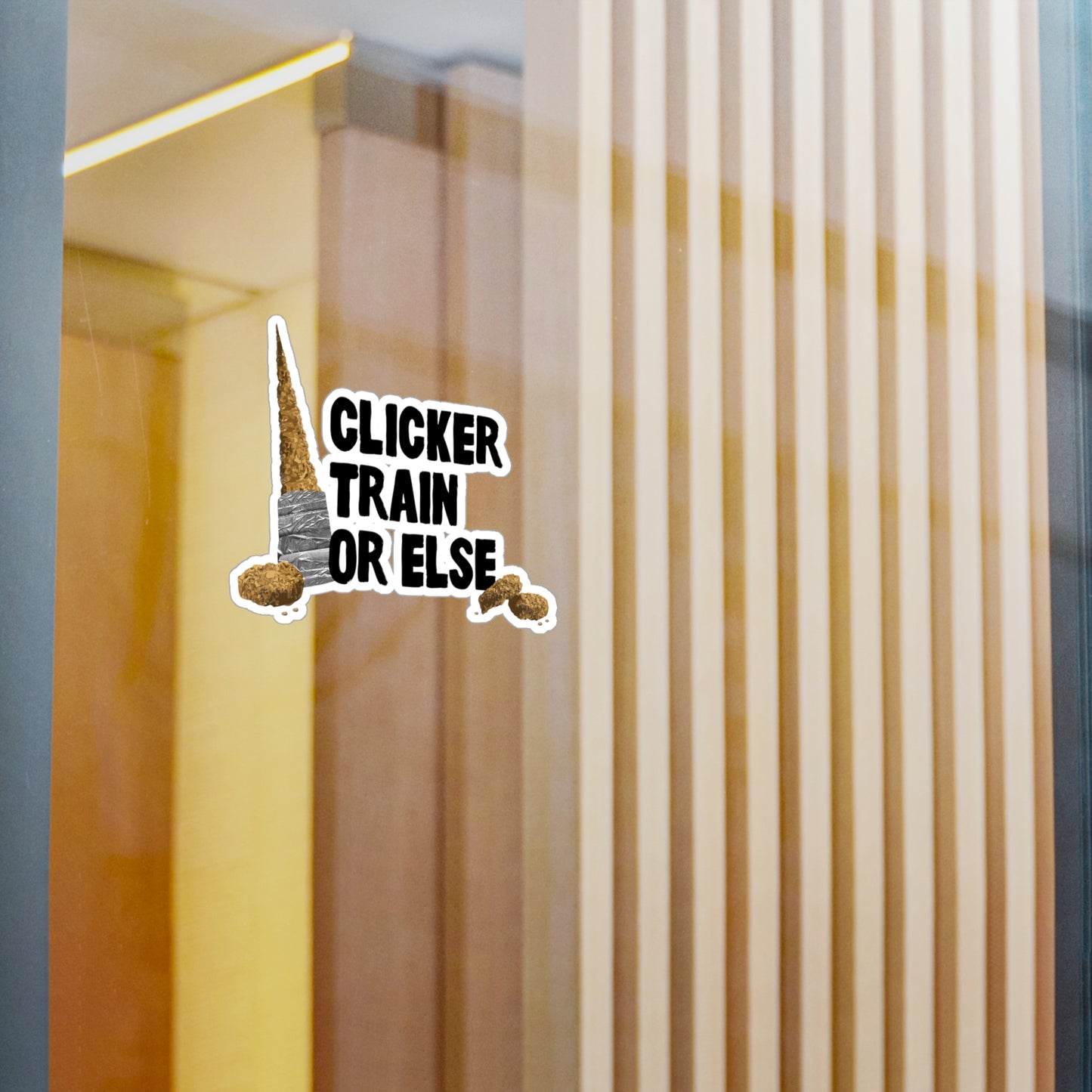 Clicker Train or Else Decal