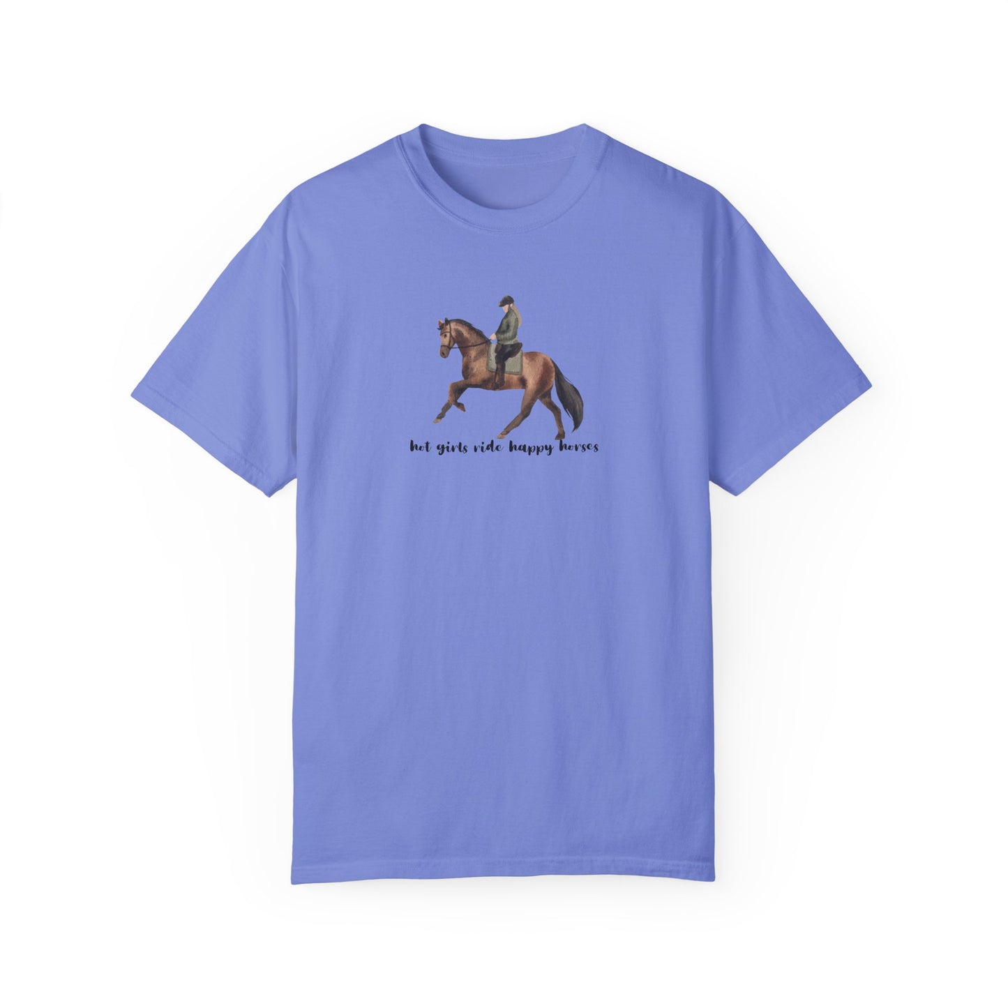 Hot Girls Ride Happy Horses (Dressage) T-shirt