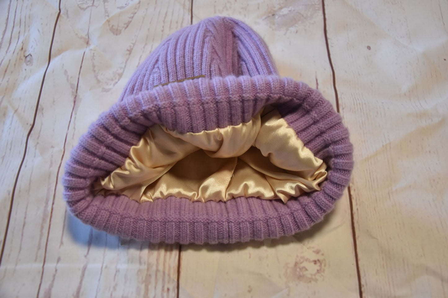 Merino Wool Satin Lined Beanie