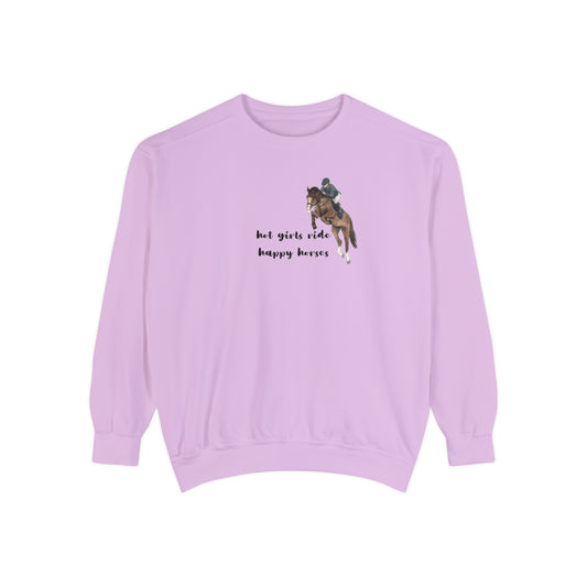 Hot Girls Ride Happy Horses Sweatshirt