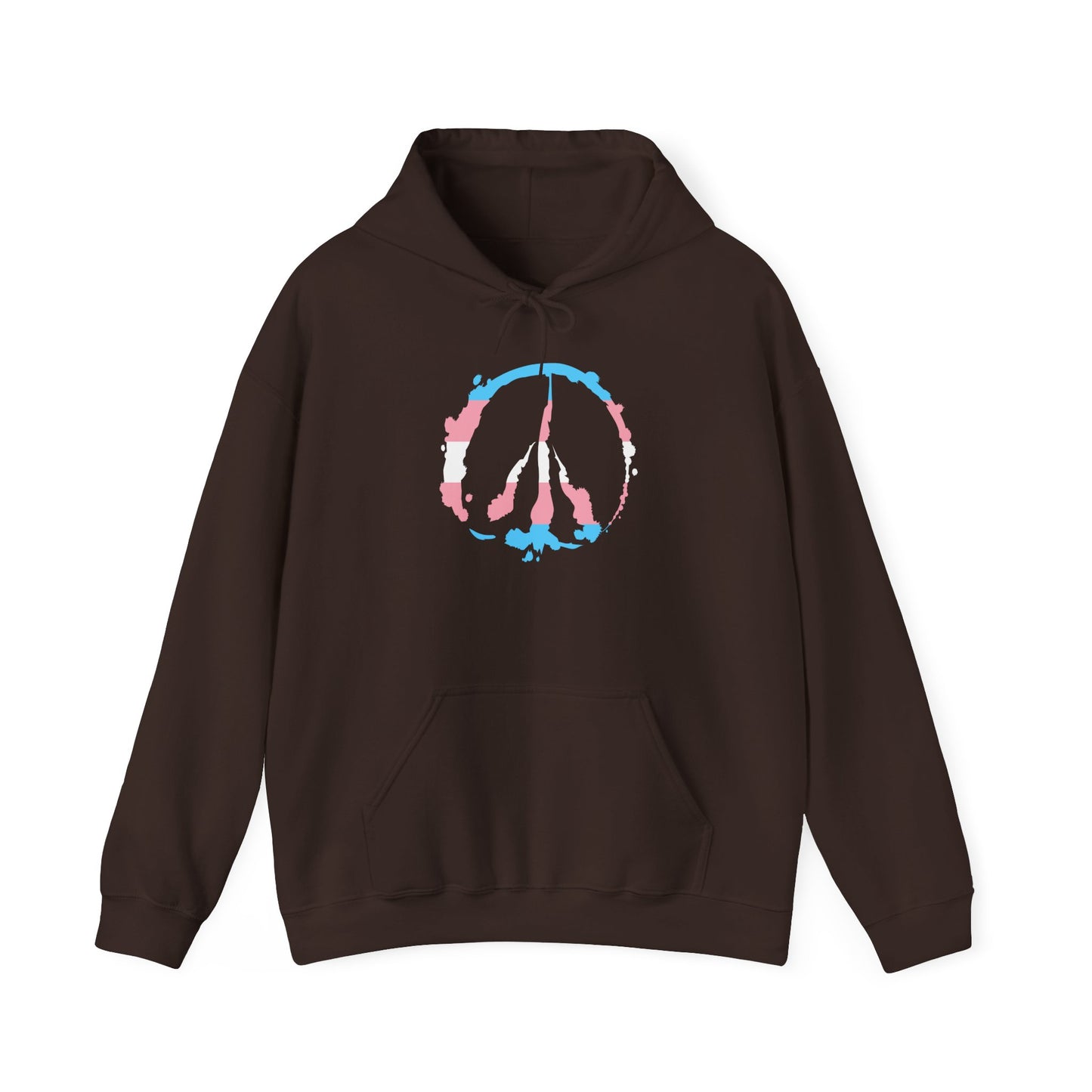 Trans Pride Barefoot Hof Peace Sign Hoodie