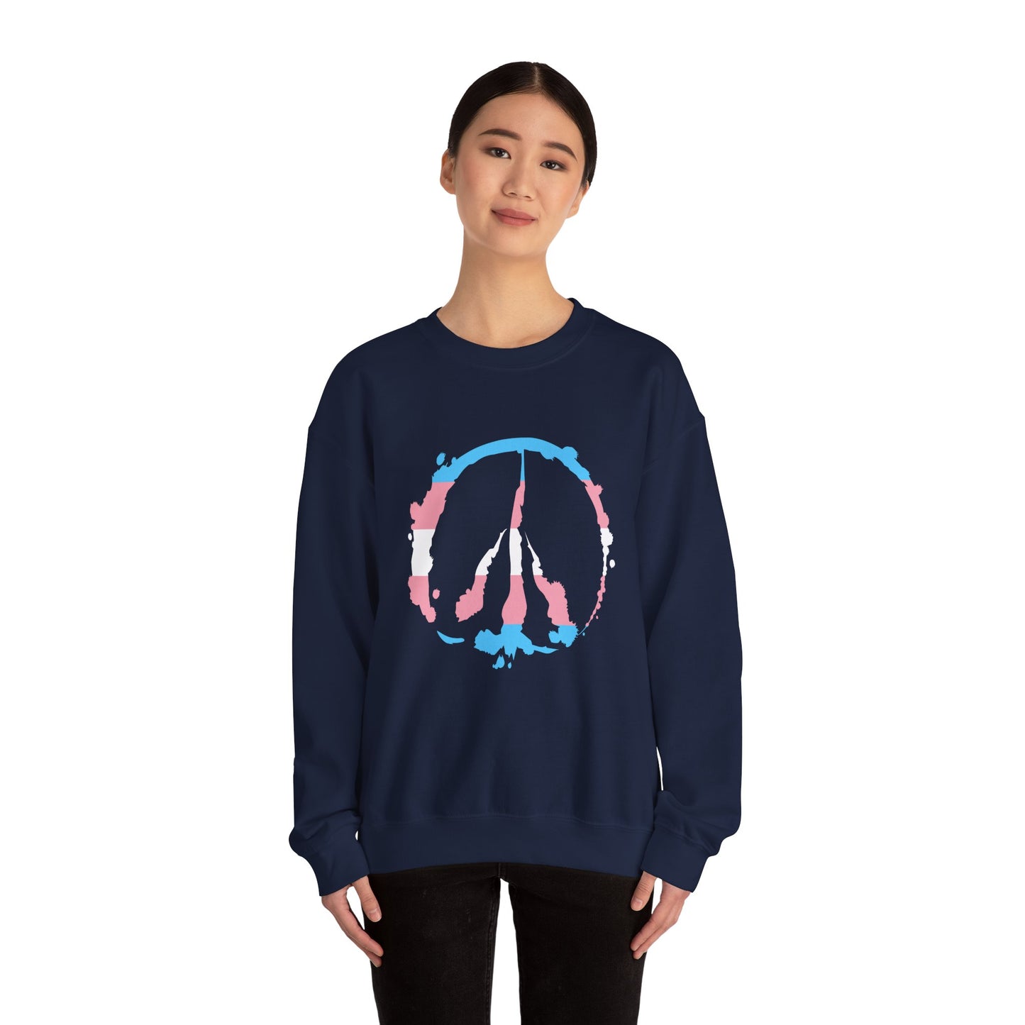 Barefoot Hoof Peace Sign: Trans Pride