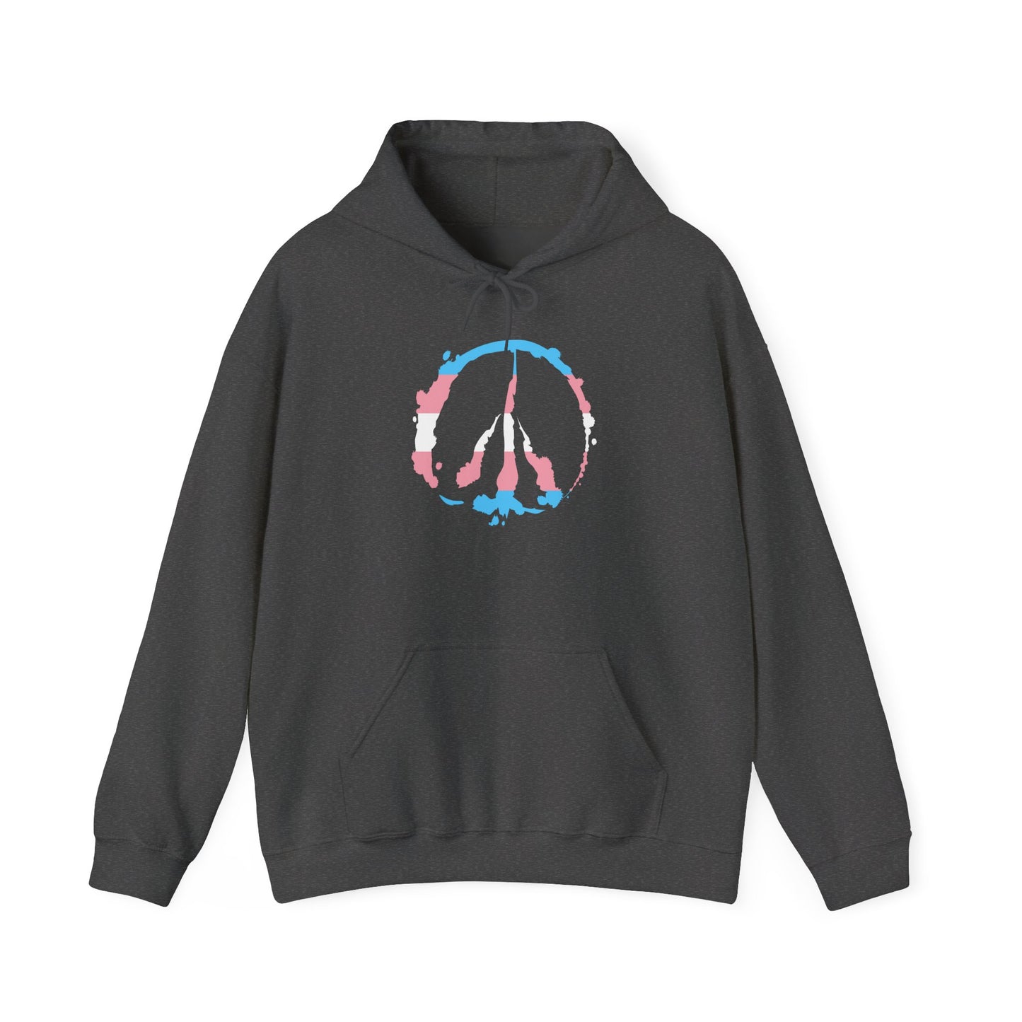 Trans Pride Barefoot Hof Peace Sign Hoodie