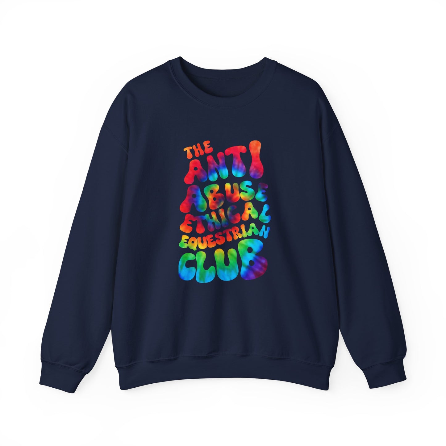 Tie-Dye Ethical Equestrian Crewneck Sweatshirt