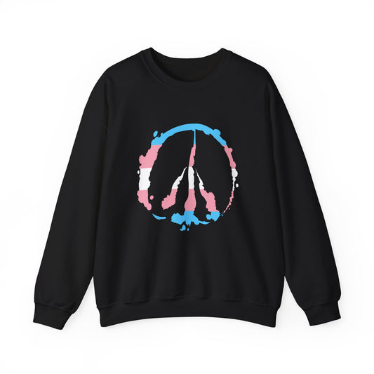 Barefoot Hoof Peace Sign: Trans Pride