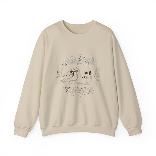 We Are All Nature's Children Unisex Crewneck Sweatshirt