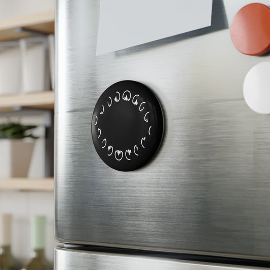 Hoof Moon Phases Button Magnet