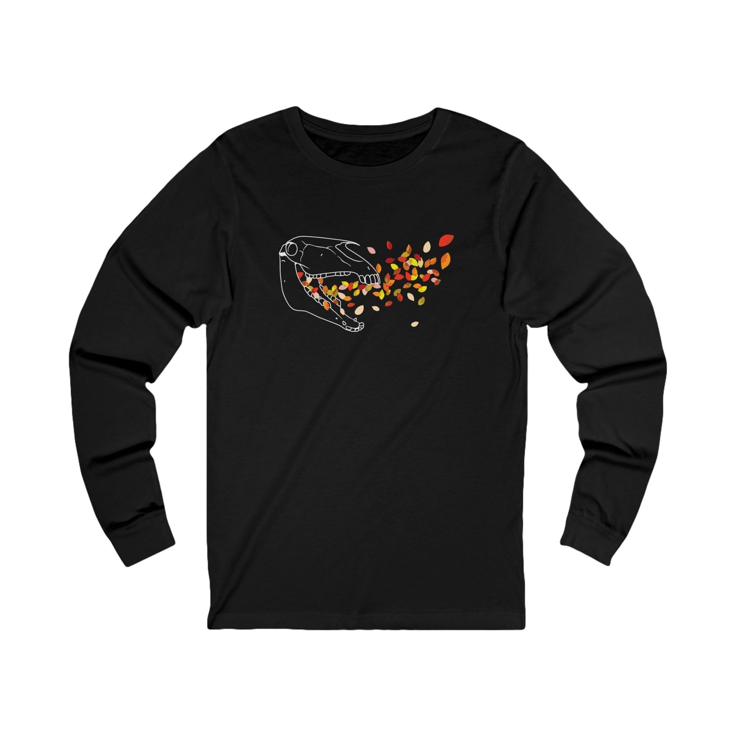 Autumnal Horse Skull Long Sleeve Tee