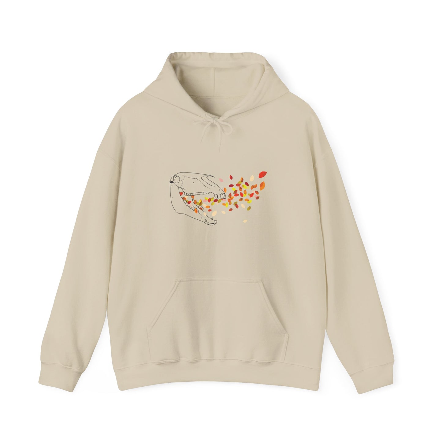 Autumnal Horse Skull Hooded Sweatshirt