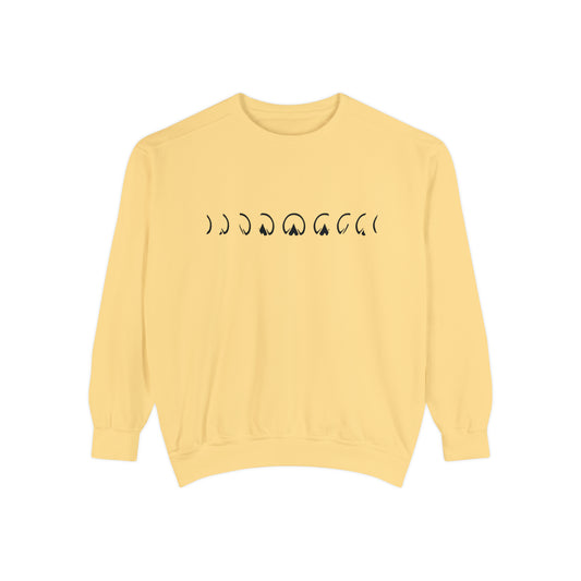 Hoof Moon Phases Garment-Dyed Sweatshirt