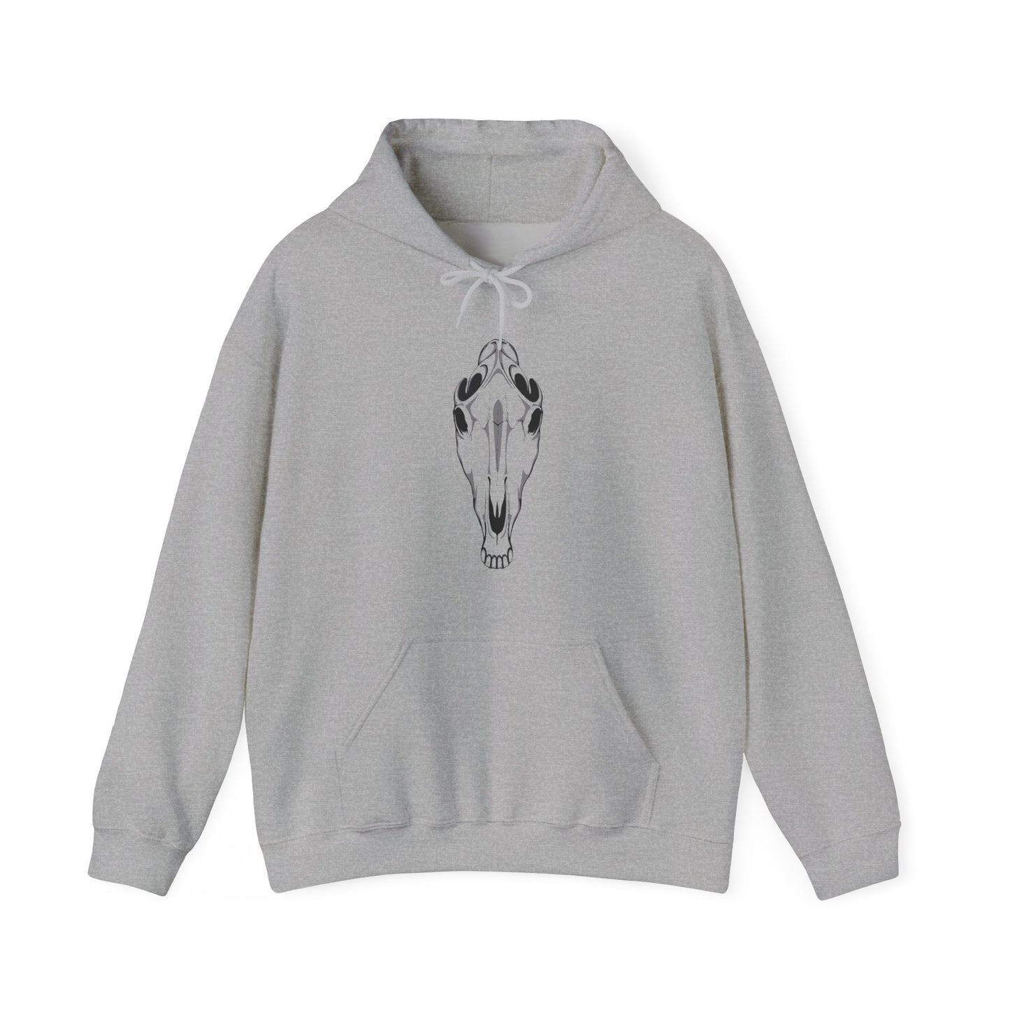 Spooky Horse Skull Hooded Sweatshirt