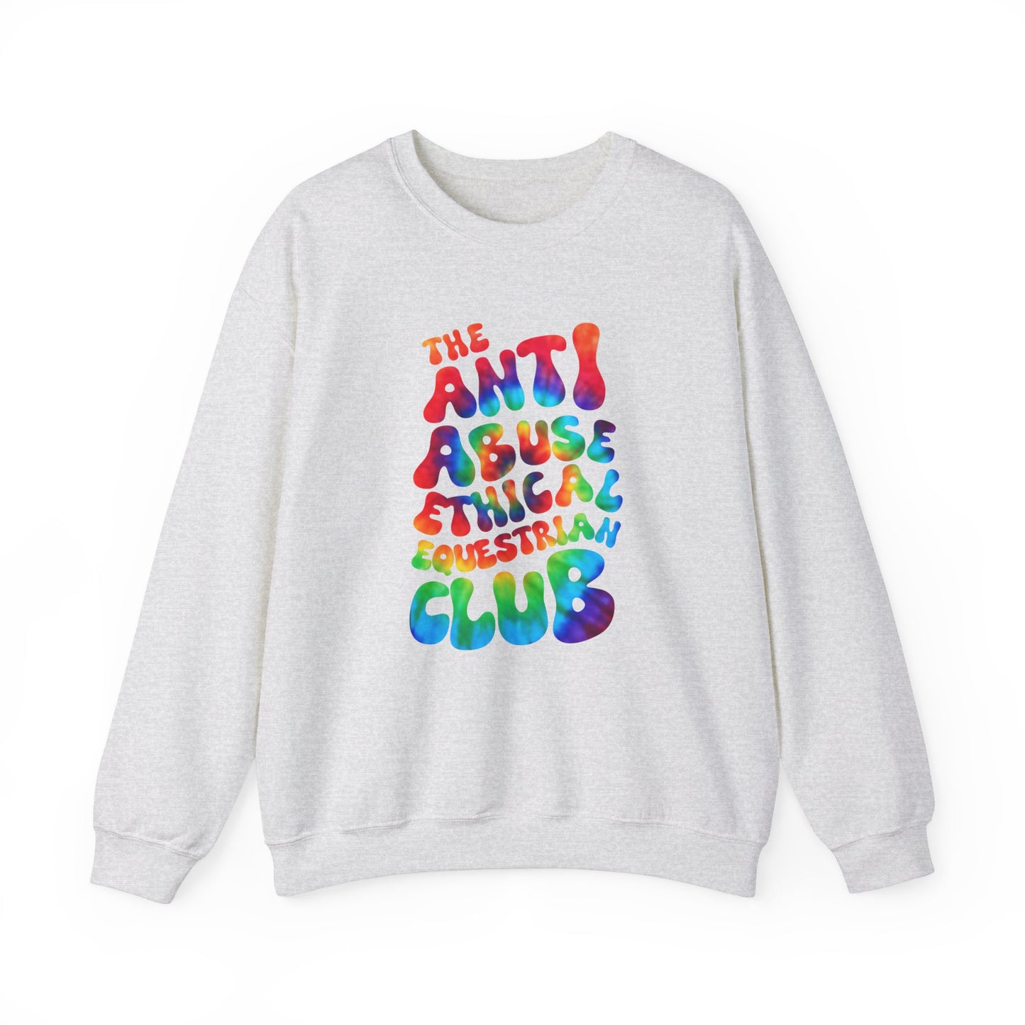 Tie-Dye Ethical Equestrian Crewneck Sweatshirt