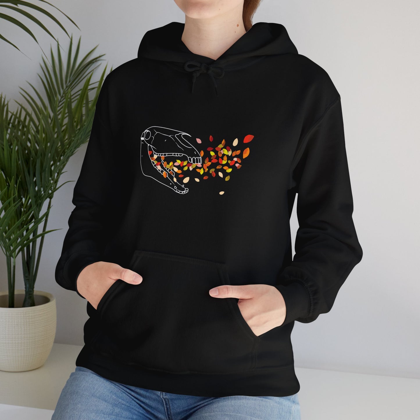 Autumnal Horse Skull Hooded Sweatshirt