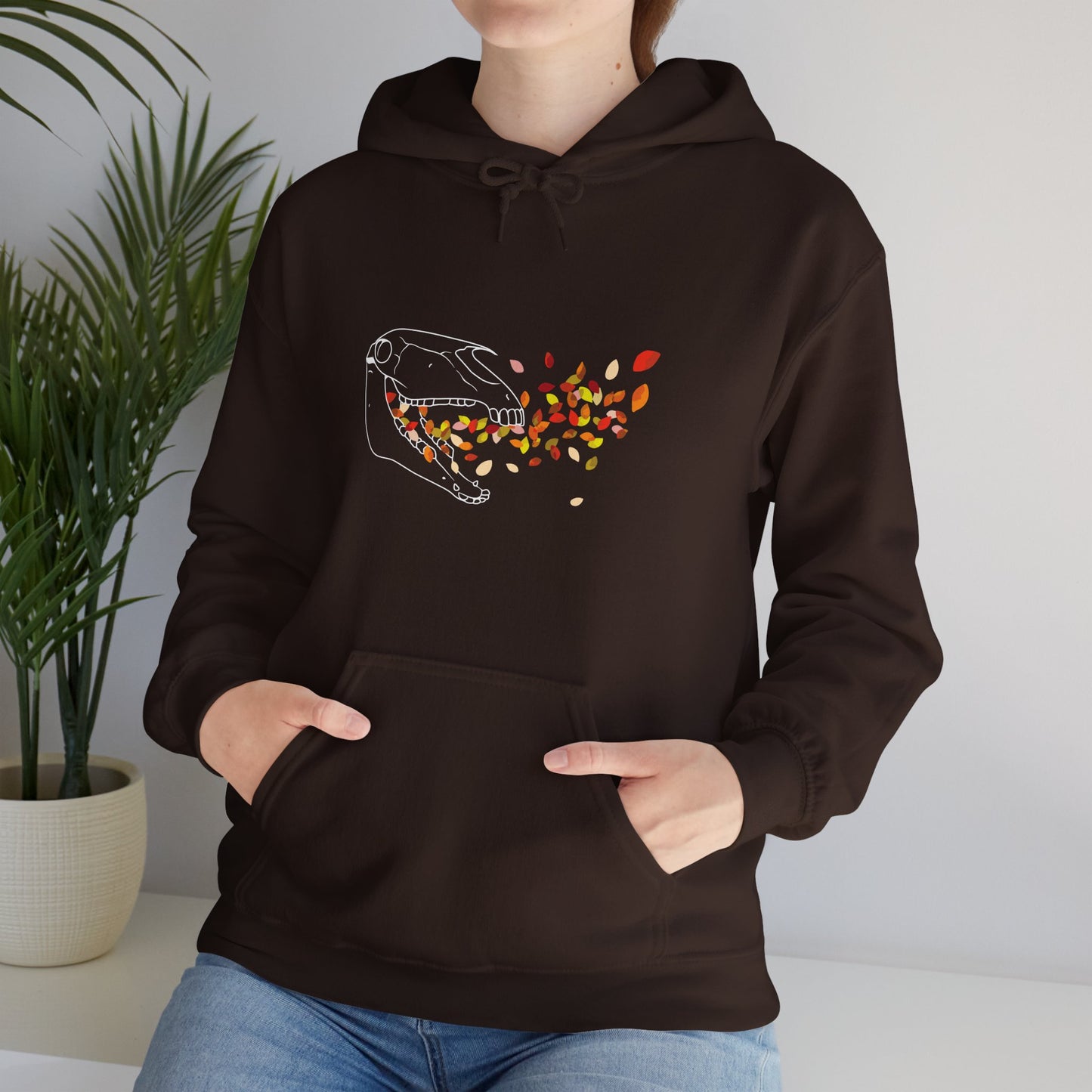 Autumnal Horse Skull Hooded Sweatshirt