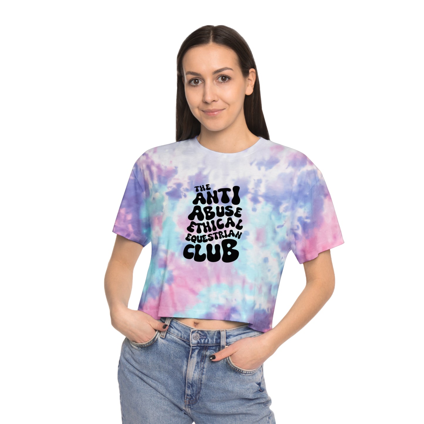 Ethical Equestrian Women's Tie-Dye Crop Tee