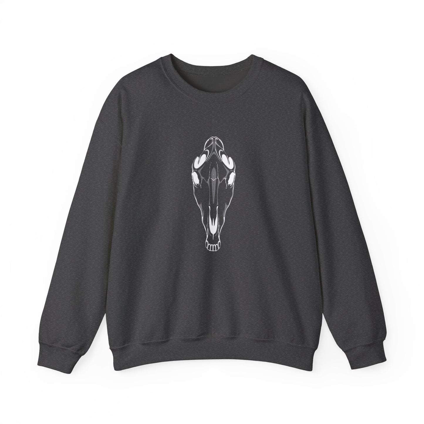 Spooky Horse Skull Crewneck Sweatshirt