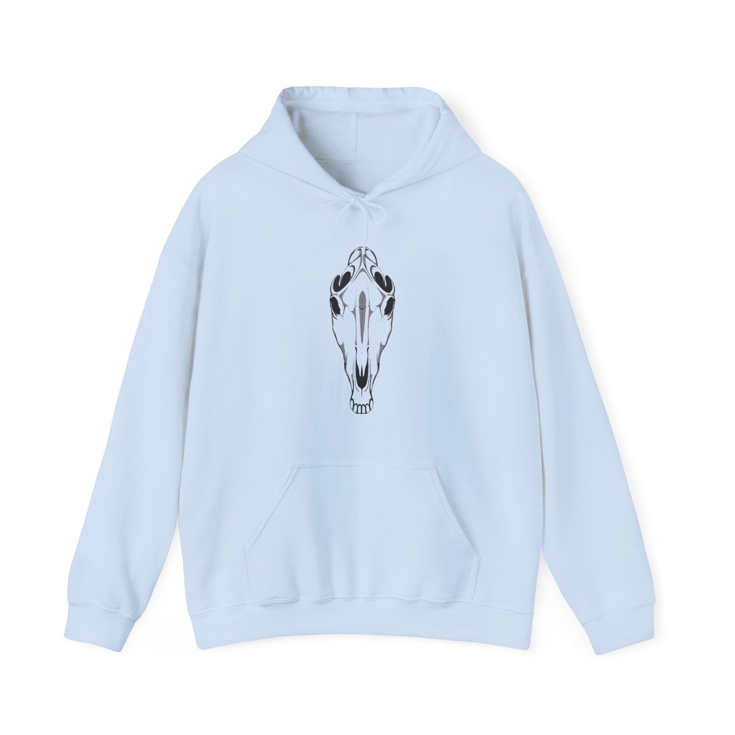 Spooky Horse Skull Hooded Sweatshirt