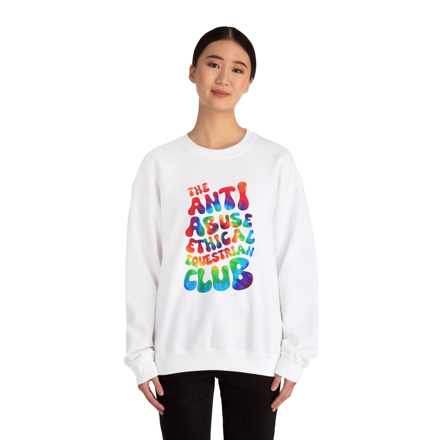 Tie-Dye Ethical Equestrian Crewneck Sweatshirt