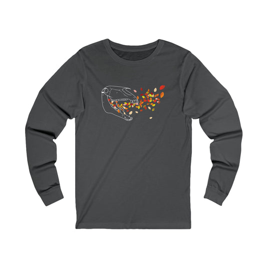 Autumnal Horse Skull Long Sleeve Tee