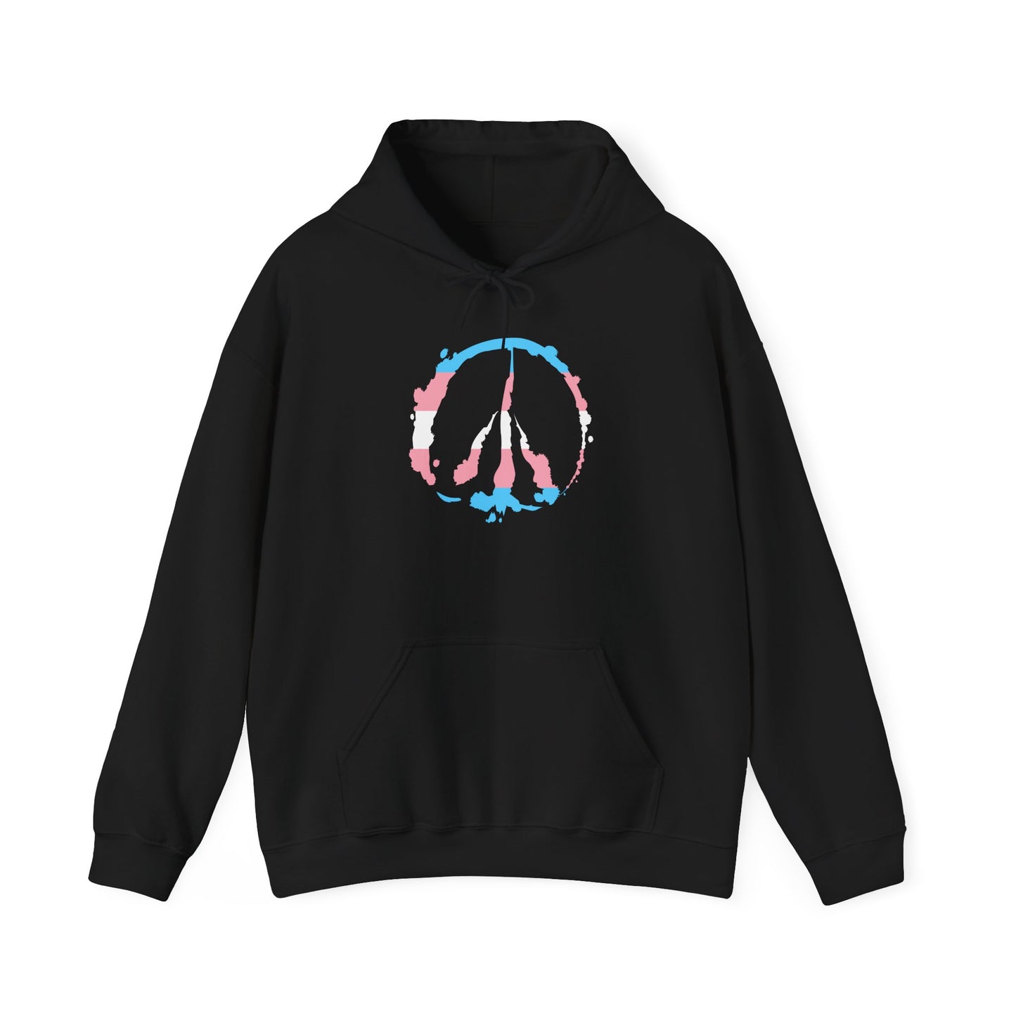 Trans Pride Barefoot Hof Peace Sign Hoodie