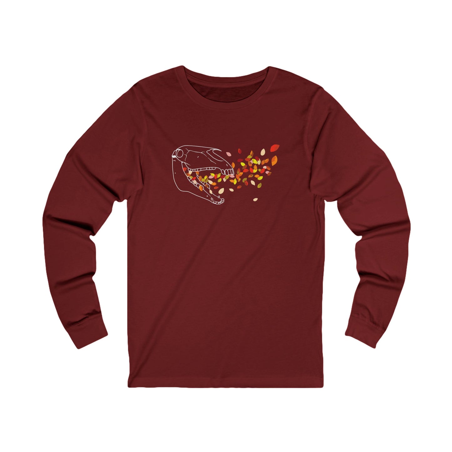 Autumnal Horse Skull Long Sleeve Tee