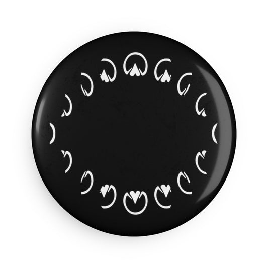 Hoof Moon Phases Button Magnet